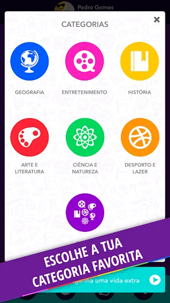 Quizit - Trivia Português [MOD: безлимитные подсказки и жизни] последняя версия — скриншот 3