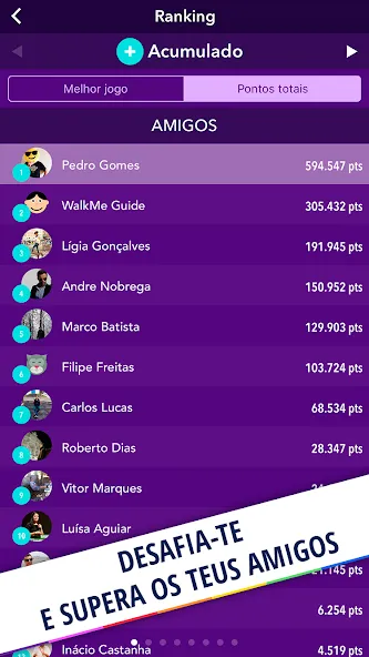 Quizit - Trivia Português [MOD: безлимитные подсказки и жизни] последняя версия — скриншот 4