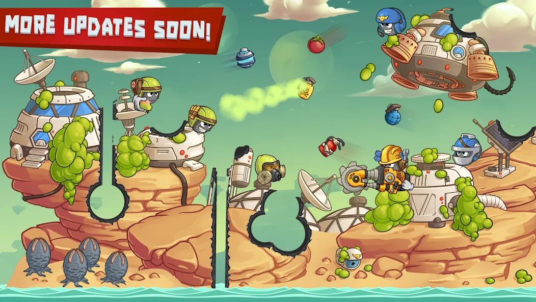 Warlings 2: Total Armageddon [MOD: безлимитные ресурсы и мощное оружие] (Бесплатно / APK) — скриншот 4