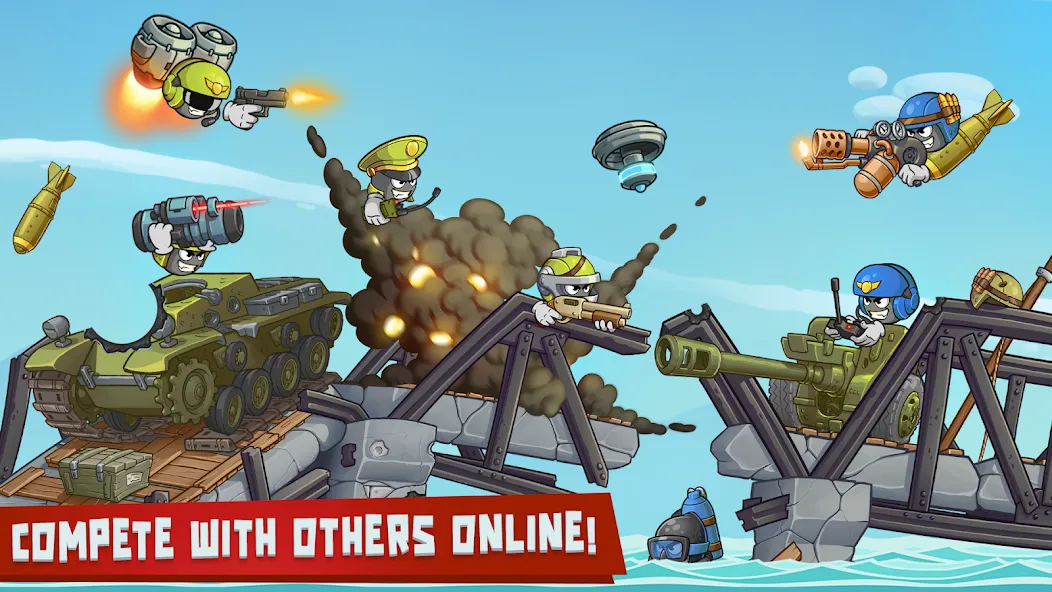 Warlings 2: Total Armageddon [MOD: безлимитные ресурсы и мощное оружие] (Бесплатно / APK) — скриншот 5