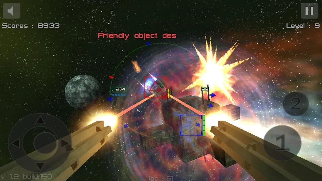 Gunner : Space Defender (Lite] [MOD: безлимитные патроны и здоровье] — Скачать бесплатно (APK) — скриншот 3