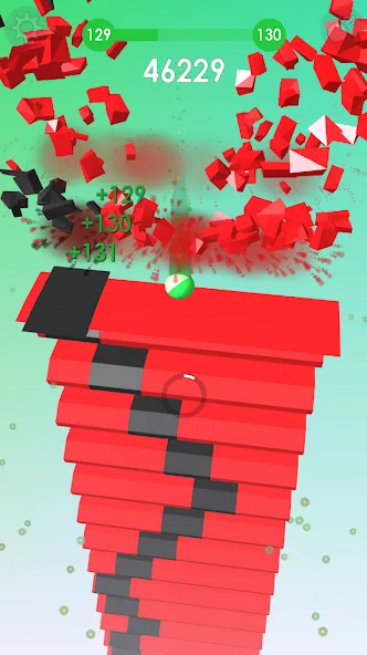 Ball: Blast colorful bricks 3d [MOD: без рекламы и много жизней] (Бесплатно / APK) — скриншот 2