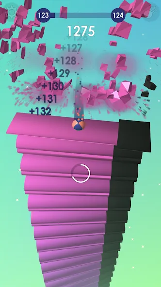 Ball: Blast colorful bricks 3d [MOD: без рекламы и много жизней] (Бесплатно / APK) — скриншот 4