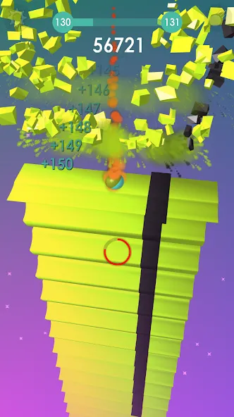 Ball: Blast colorful bricks 3d [MOD: без рекламы и много жизней] (Бесплатно / APK) — скриншот 5