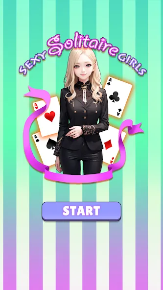 Скачать взлом Sexy solitaire girls: ani card [MOD: открыты все карты и девушки] — скриншот 1