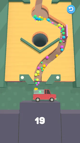 Скачать Sand Balls - Puzzle Game [MOD: безлимитные деньги и подсказки] — скриншот 1