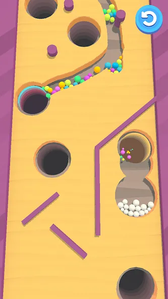 Скачать Sand Balls - Puzzle Game [MOD: безлимитные деньги и подсказки] — скриншот 3