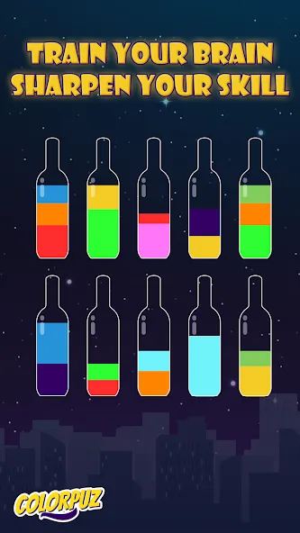 Скачать взлом Colorpuz - Water Sort Puzzle [MOD: без рекламы и все уровни открыты] — скриншот 2