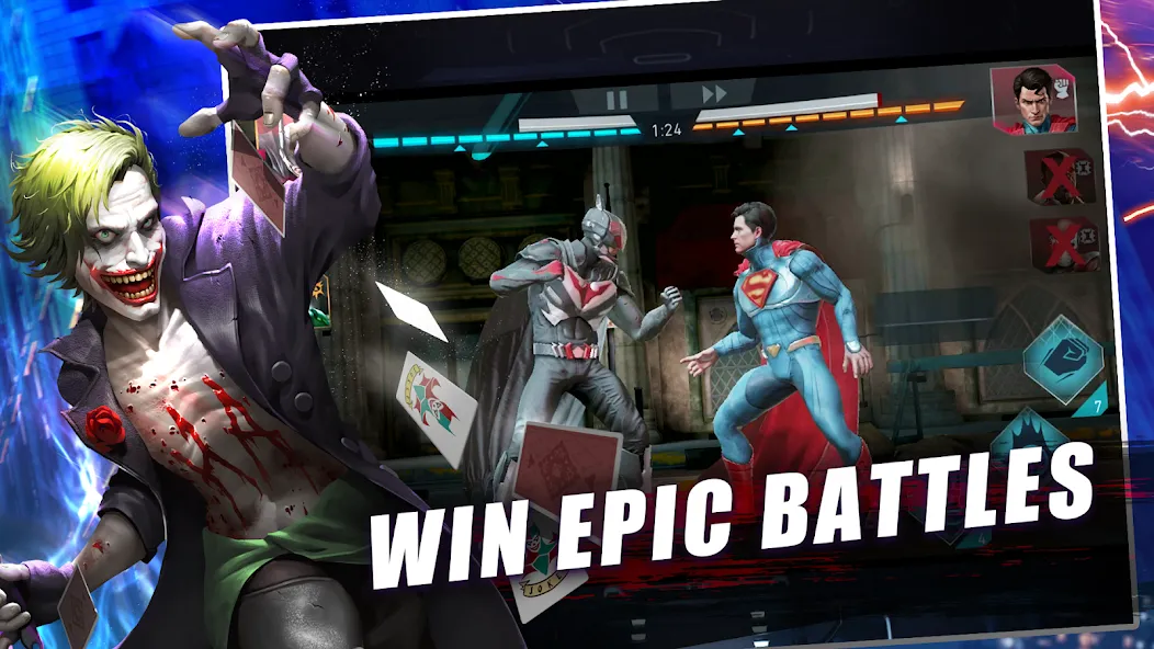 Взломанная Injustice 2 [MOD: безлимитные деньги и алмазы] на Андроид — скриншот 4