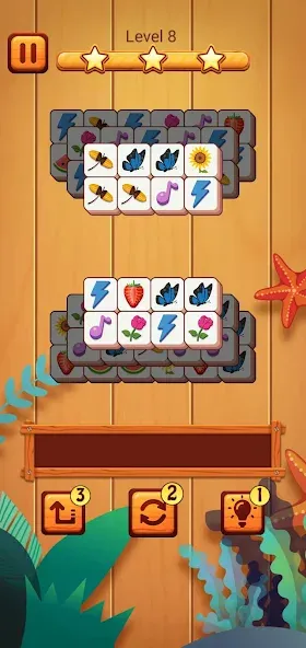 Взломанная Tile Match Pro [MOD: без рекламы и все уровни открыты] на Андроид — скриншот 4