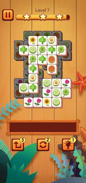 Взломанная Tile Match Pro [MOD: без рекламы и все уровни открыты] на Андроид — скриншот 5