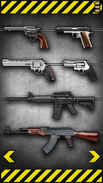 Fire Weapons Simulator [MOD: много оружия и безлимитные патроны] — Скачать бесплатно (APK) — скриншот 1
