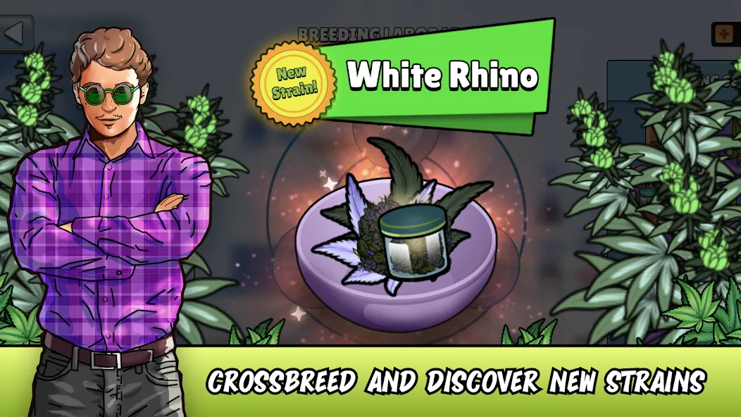 Взломанная Weed City - Hemp Farm Tycoon [MOD: безлимитные деньги и ресурсы] на Андроид — скриншот 1