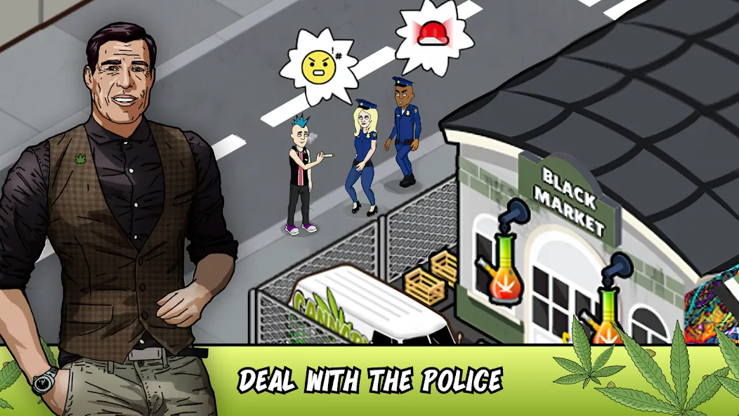 Взломанная Weed City - Hemp Farm Tycoon [MOD: безлимитные деньги и ресурсы] на Андроид — скриншот 5