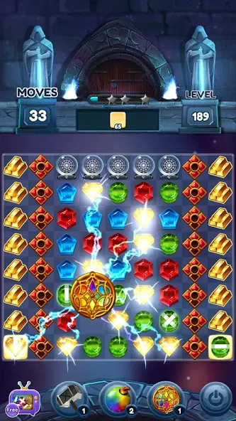 Jewels of Kingdom Knights [MOD: безлимитные монеты и жизни] — Скачать бесплатно (APK) — скриншот 2