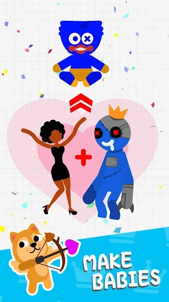 Скачать взлом Love Archer rainbow monster [MOD: безлимитные стрелы и открытые уровни] — скриншот 4