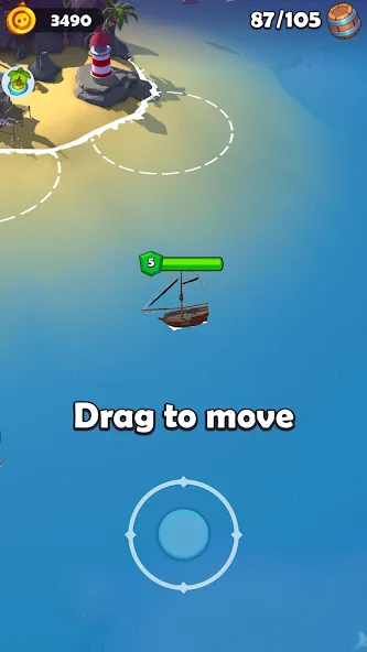 Скачать взлом Pirate Raid - Caribbean Battle [MOD: безлимитные ресурсы и мощные корабли] — скриншот 1