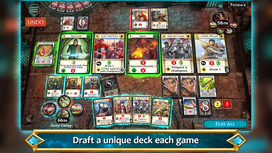 Hero Realms [MOD: безлимитные деньги и все карты открыты] на Андроид — скриншот 3