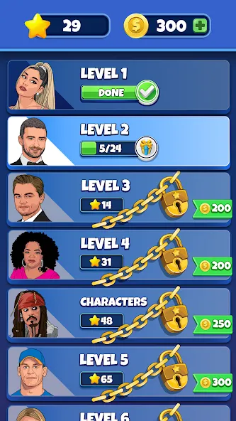 Who is it? Celeb Quiz Trivia [MOD: открыты все знаменитости и уровни] — Скачать бесплатно (APK) — скриншот 2