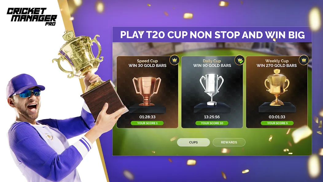 Взломанная Cricket Manager Pro 2023 [MOD: безлимитные деньги и ресурсы] на Андроид — скриншот 2