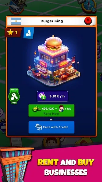Скачать Geopoly: Tycoon NFT Idle Game [MOD: безлимитные деньги и nft-ресурсы] — скриншот 1