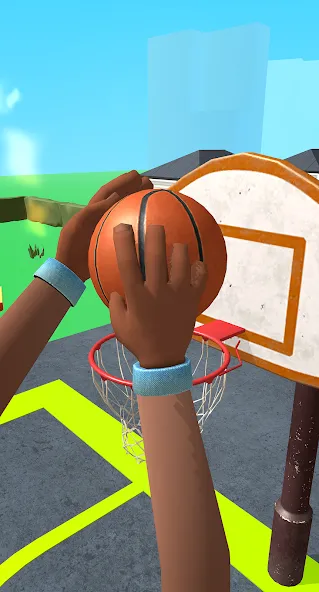 Скачать Dribble Hoops [MOD: безлимитные деньги и разблокированы все мячи] — скриншот 2