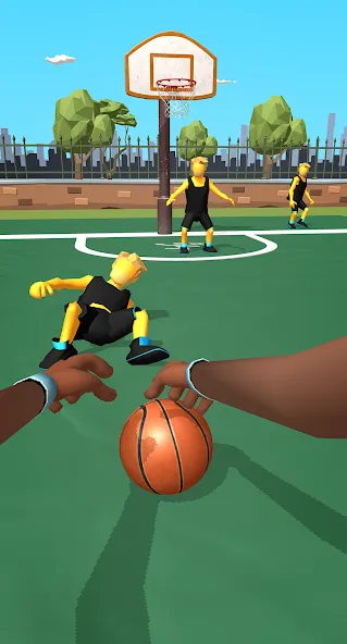 Скачать Dribble Hoops [MOD: безлимитные деньги и разблокированы все мячи] — скриншот 3