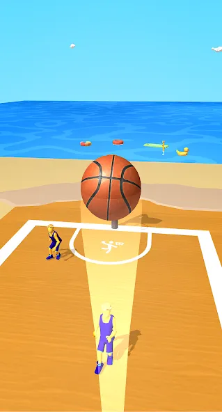 Скачать Dribble Hoops [MOD: безлимитные деньги и разблокированы все мячи] — скриншот 4