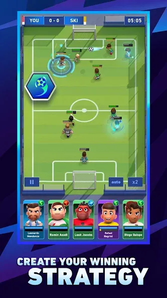 Скачать AFK Football: RPG Soccer Games [MOD: безлимитные деньги и энергия] — скриншот 1