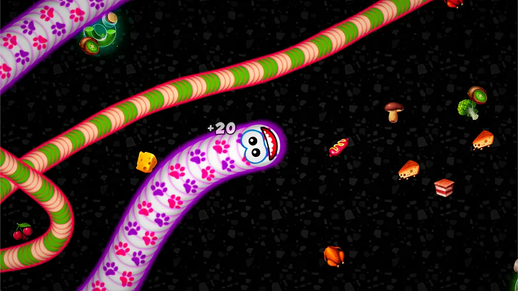 Скачать Worms Zone .io - Hungry Snake [MOD: без рекламы и много монет] — скриншот 1