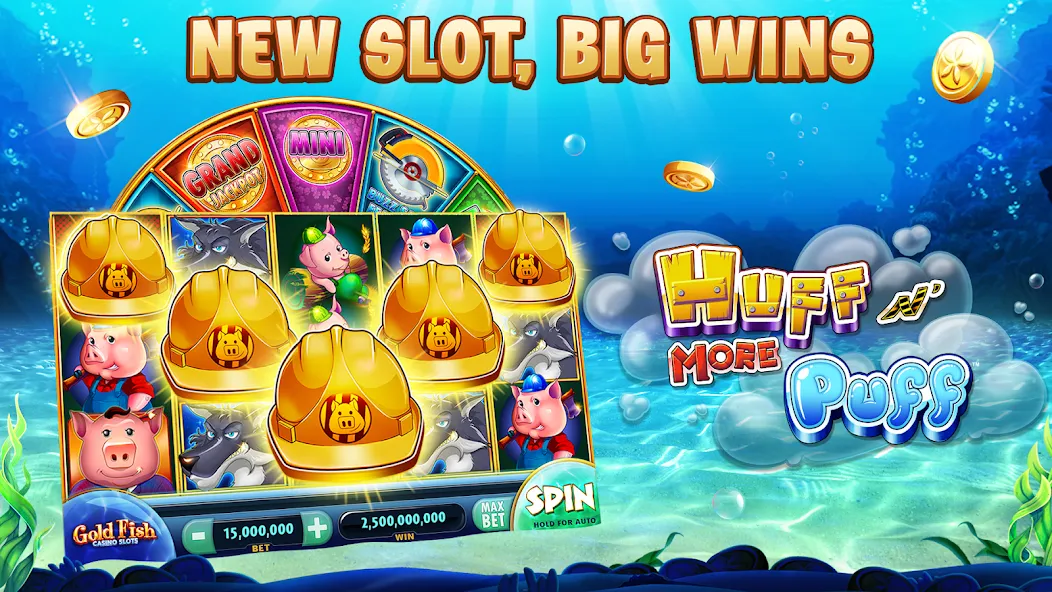 Gold Fish Casino Slot Games [MOD: безлимитные монеты и бонусы] последняя версия — скриншот 1