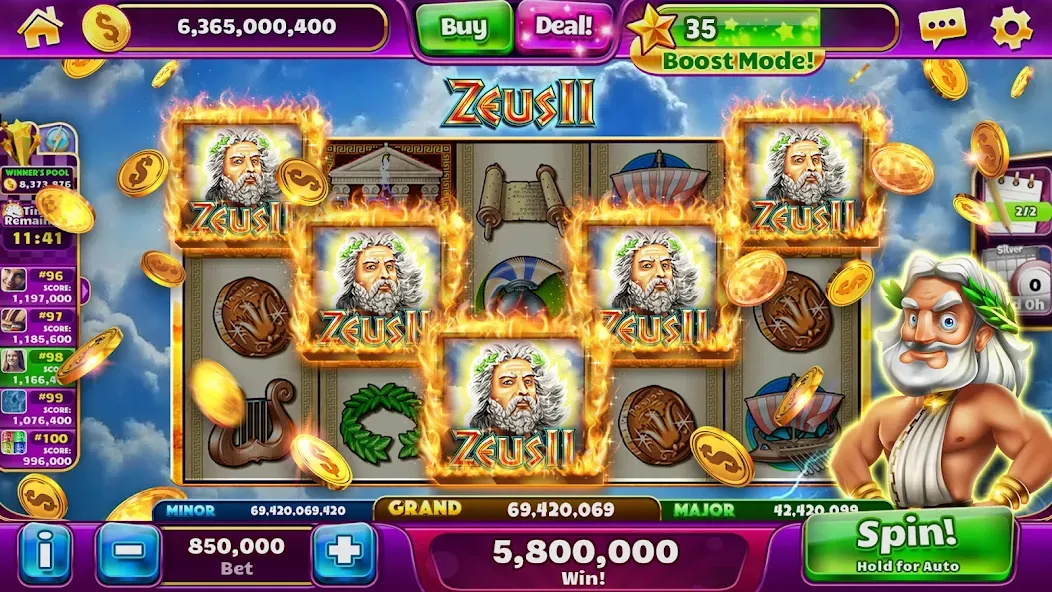 Jackpot Party Casino Slots [MOD: бесплатные спины и много монет] (Бесплатно / APK) — скриншот 2