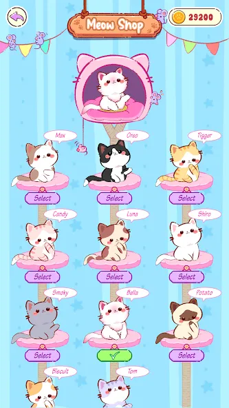 Cat World Music [MOD: разблокирована музыка и все коты] на Андроид — скриншот 2