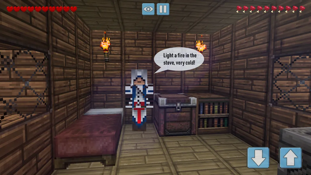 Скачать Winter Craft - Block Craft [MOD: зимнее выживание и бесконечные ресурсы] — скриншот 2