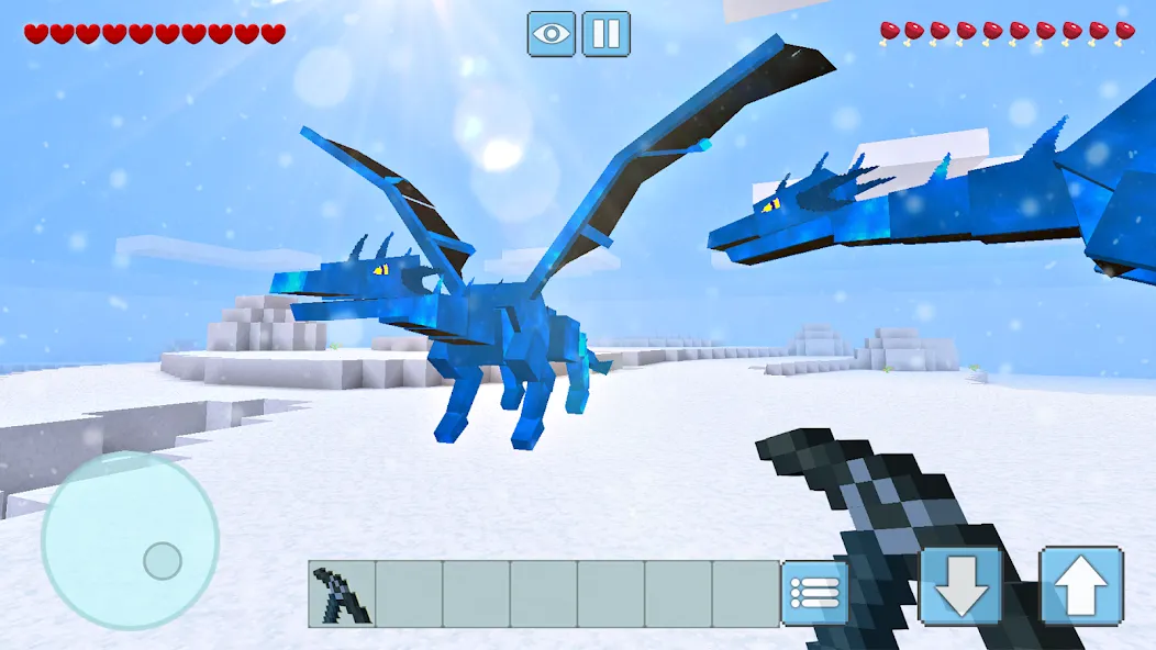 Скачать Winter Craft - Block Craft [MOD: зимнее выживание и бесконечные ресурсы] — скриншот 4