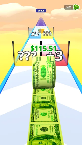 Скачать взлом Money Rush [MOD: безлимитные деньги и бонусы] — скриншот 1
