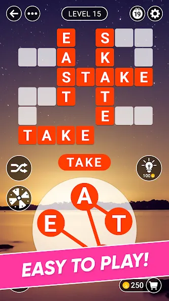 Скачать Word Farm Crossword [MOD: безлимитные подсказки и монеты] — скриншот 4
