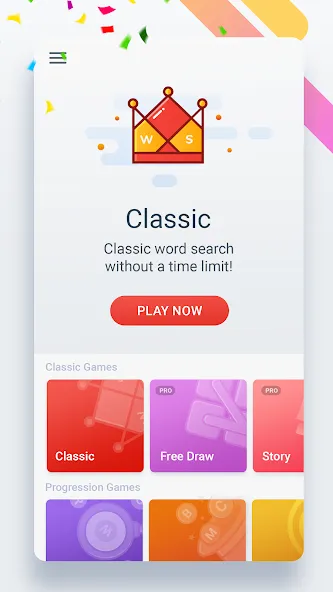 Скачать Word Search Colorful [MOD: подсказки доступны без ограничений] на телефон — скриншот 2