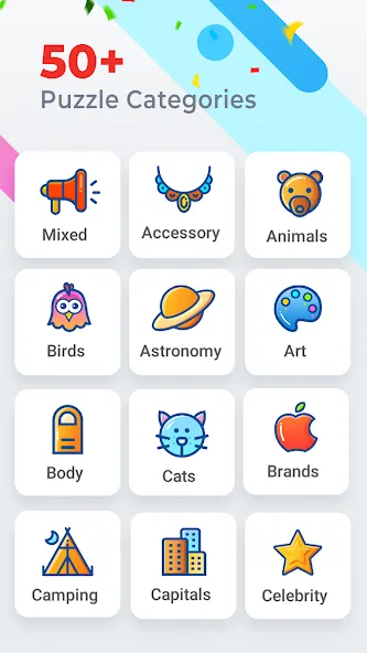 Скачать Word Search Colorful [MOD: подсказки доступны без ограничений] на телефон — скриншот 3