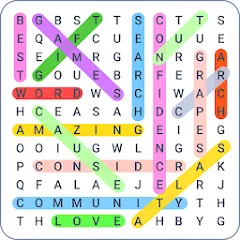 Скачать Word Search Colorful [MOD: подсказки доступны без ограничений] на телефон