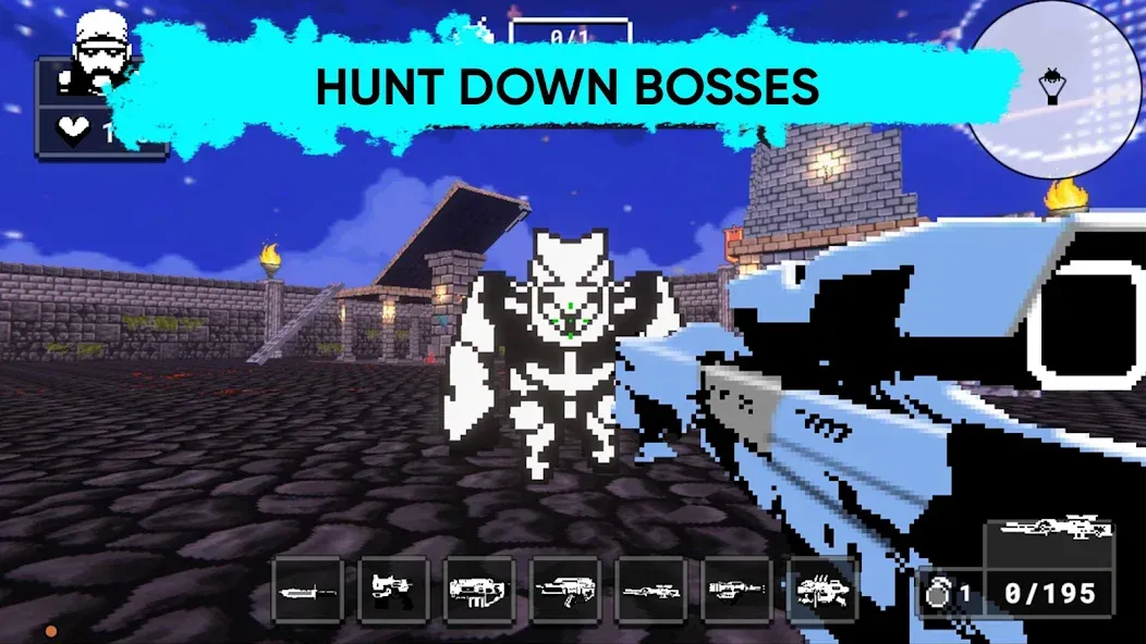 Скачать Doomsday pixel shooter 3d [MOD: безлимитные патроны и здоровье] — скриншот 2