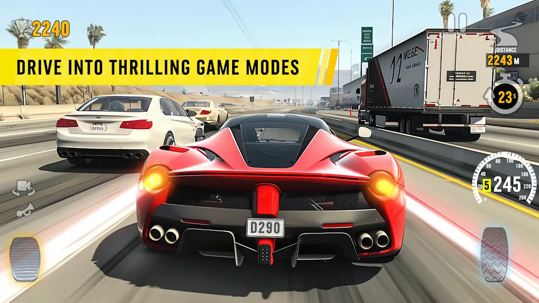 Скачать Traffic Tour: Car Fury [MOD: безлимитные деньги и топливо] на телефон — скриншот 1