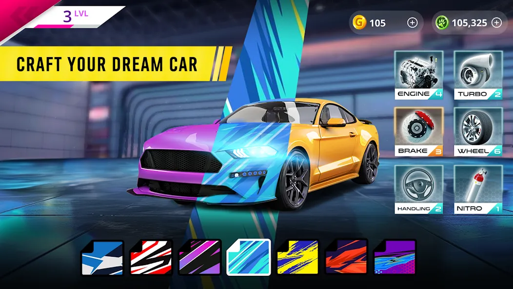 Скачать Traffic Tour: Car Fury [MOD: безлимитные деньги и топливо] на телефон — скриншот 2