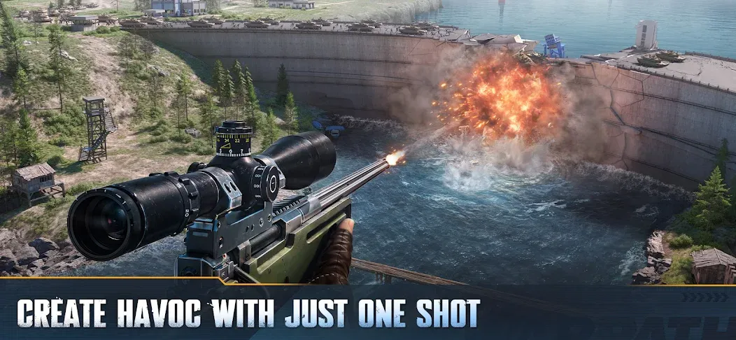 Скачать Warpath: Ace Shooter [MOD: безлимитные ресурсы и оружие] на телефон — скриншот 3