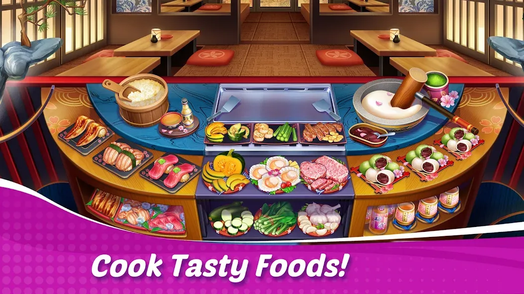 Скачать взлом Cooking Wonder: Cooking Games [MOD: безлимитные монеты и кристаллы] — скриншот 1