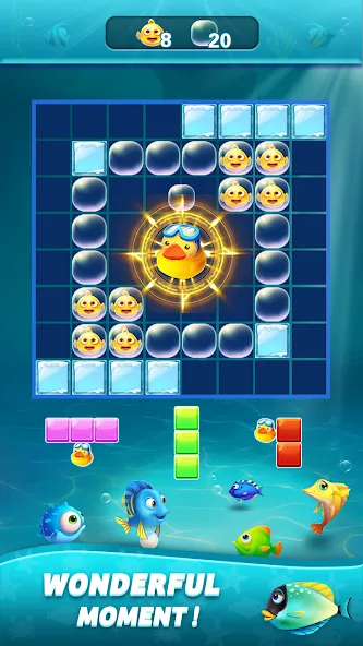 Block Ocean 1010 Puzzle Games [MOD: без рекламы и бесконечные подсказки] на Андроид — скриншот 4