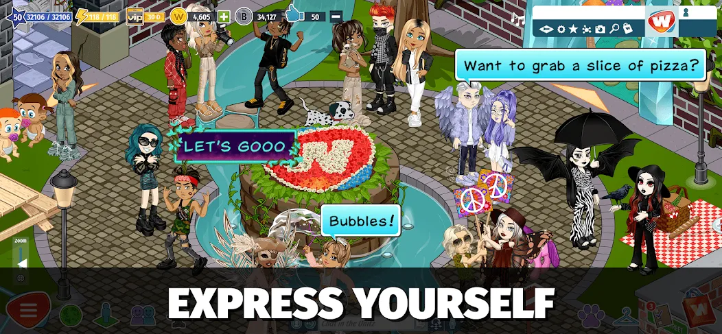 Скачать Woozworld - Virtual World [MOD: виртуальный мир без ограничений] на телефон — скриншот 1