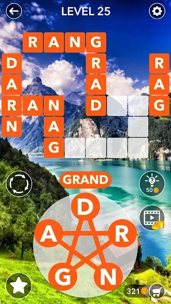 Скачать Word Crossword Search [MOD: без рекламы и безлимитные подсказки] на телефон — скриншот 3