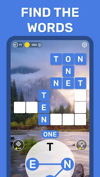 Скачать взлом Word Search Puzzle Game [MOD: без рекламы и все уровни открыты] — скриншот 3