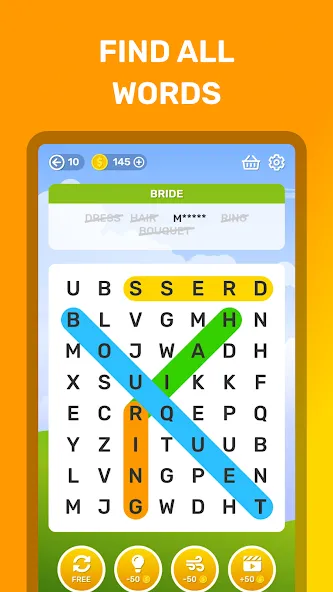 Скачать Word Search Puzzle Game [MOD: без рекламы и все уровни открыты] — скриншот 2
